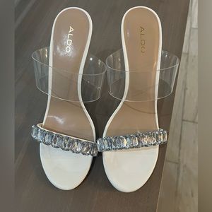 White Aldo Womens Heels size 8.5